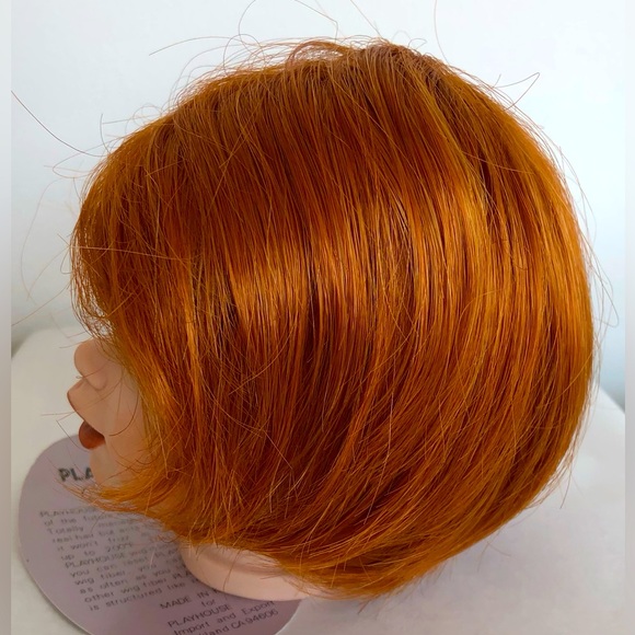 Doll wig, vibrant, red bob style red doll wig Size 10 by Playhouse collection - Picture 1 of 15